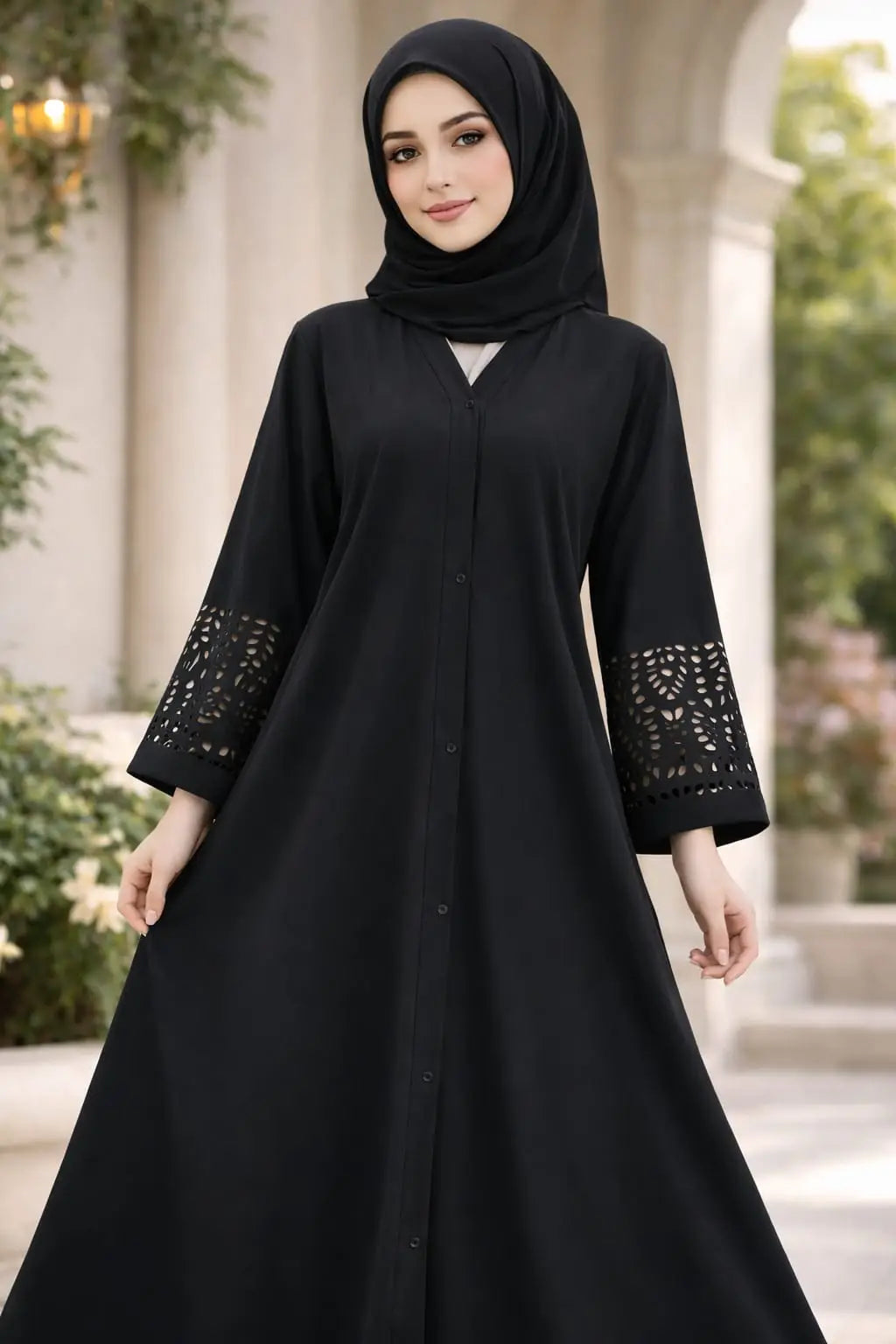 Georgette Plain Full Abaya
