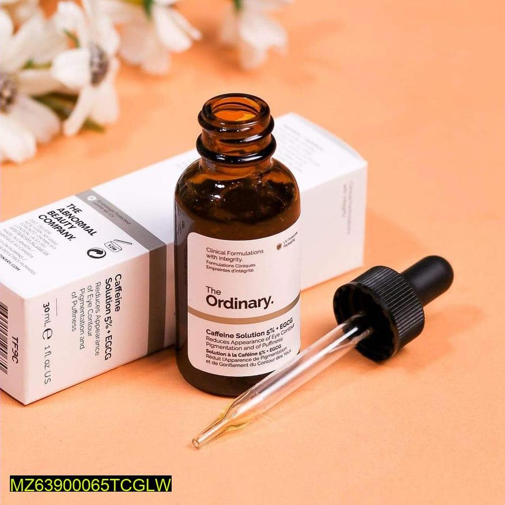 Caffeine Eye Serum 30ml Amber Glass Bottle for Dark Circles