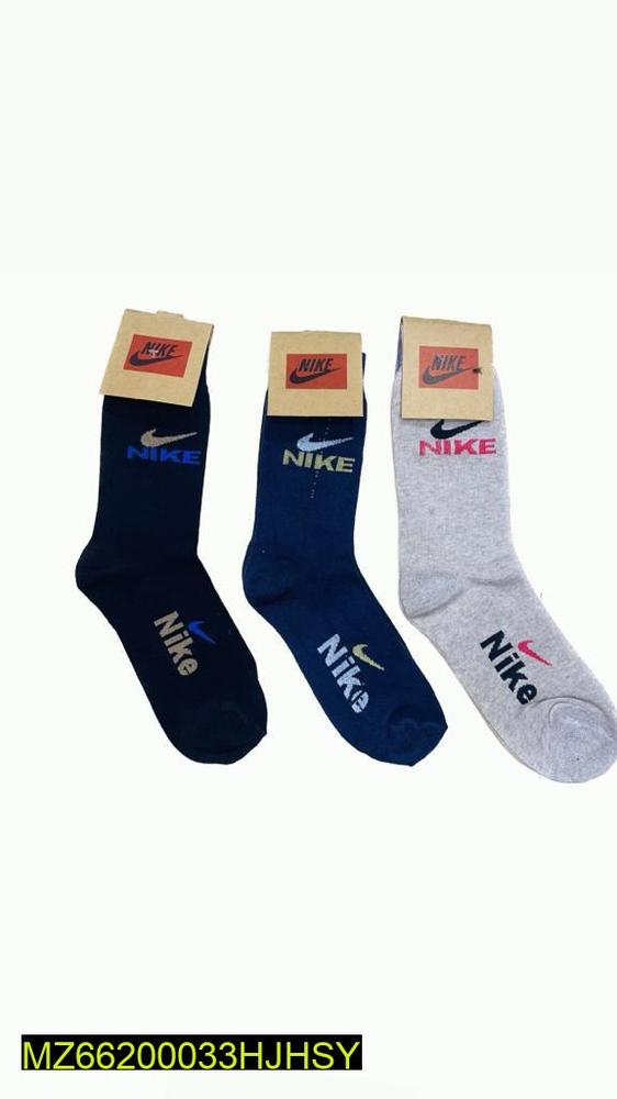 Men Cotton Crew Socks Pack of 3 Nike