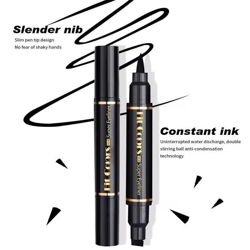 Waterproof Eyeliner Black Dual Tip Applicator
