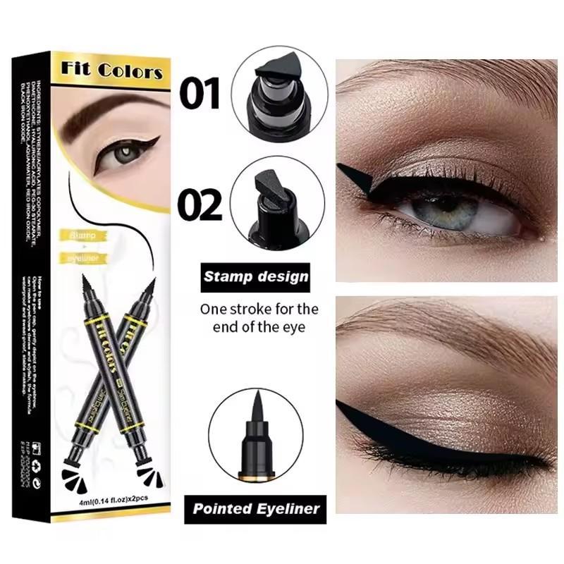 Waterproof Eyeliner Black Dual Tip Applicator