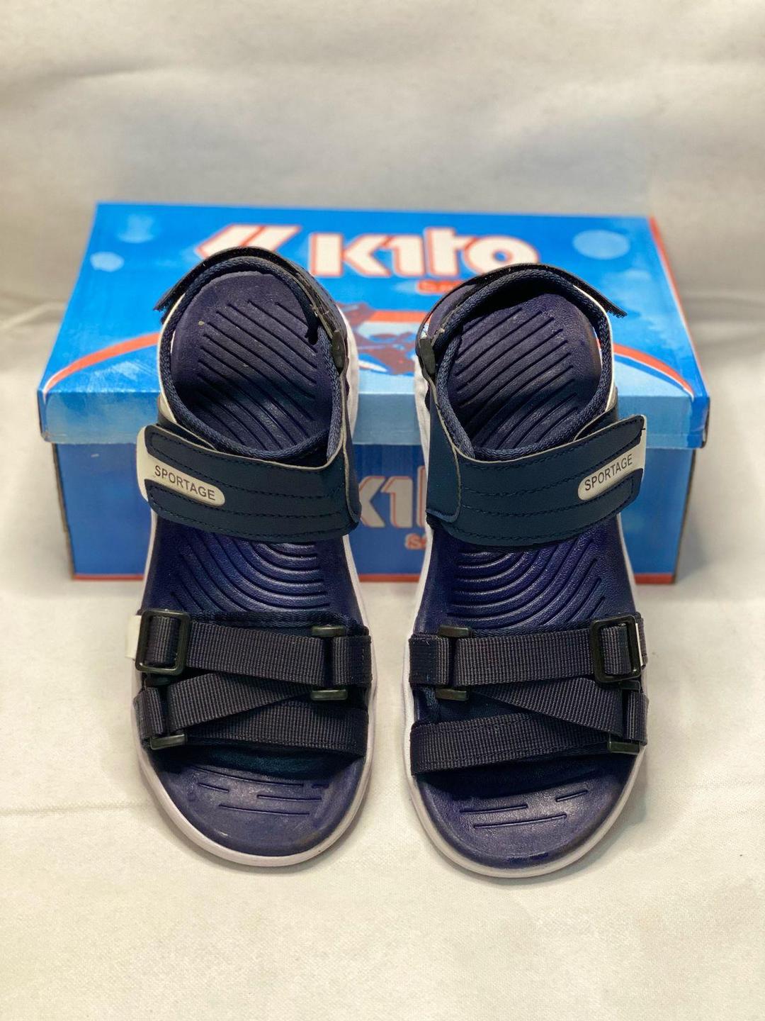 Men Blue Synthetic Leather Casual Sandals Sportage