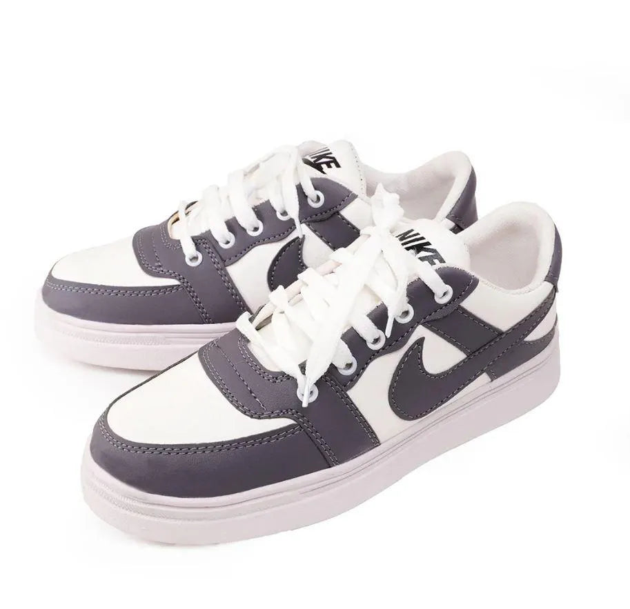 Men's Grey Rexine Fancy Sneakers All Season Comfortable Walking Running