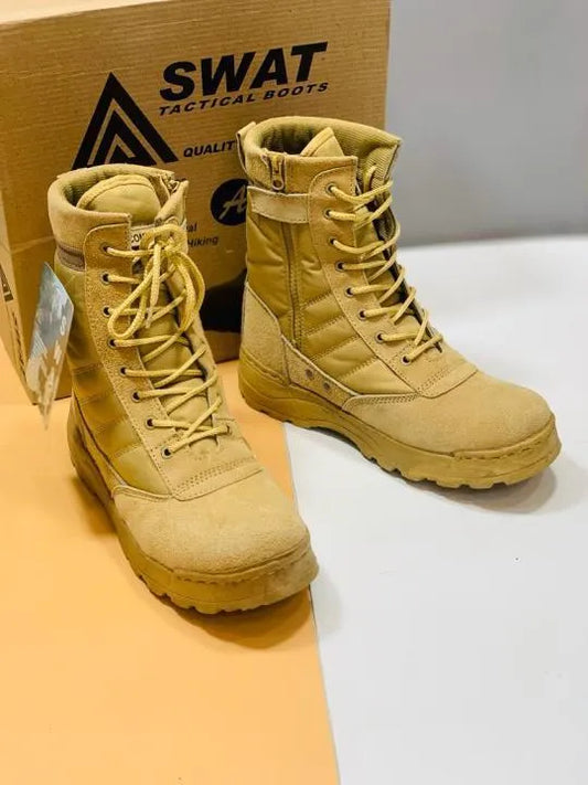 Men's Beige SWAT Tactical Boots Size 40-44
