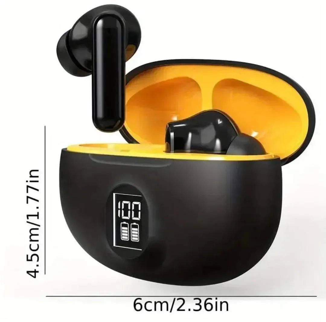 Stereo Earbuds with Touch Control & Bass Sound Black