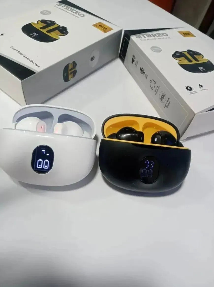 Stereo Earbuds with Touch Control & Bass Sound Black