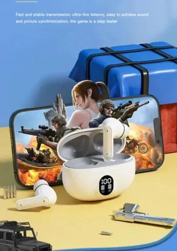 Stereo Earbuds with Touch Control & Bass Sound Black