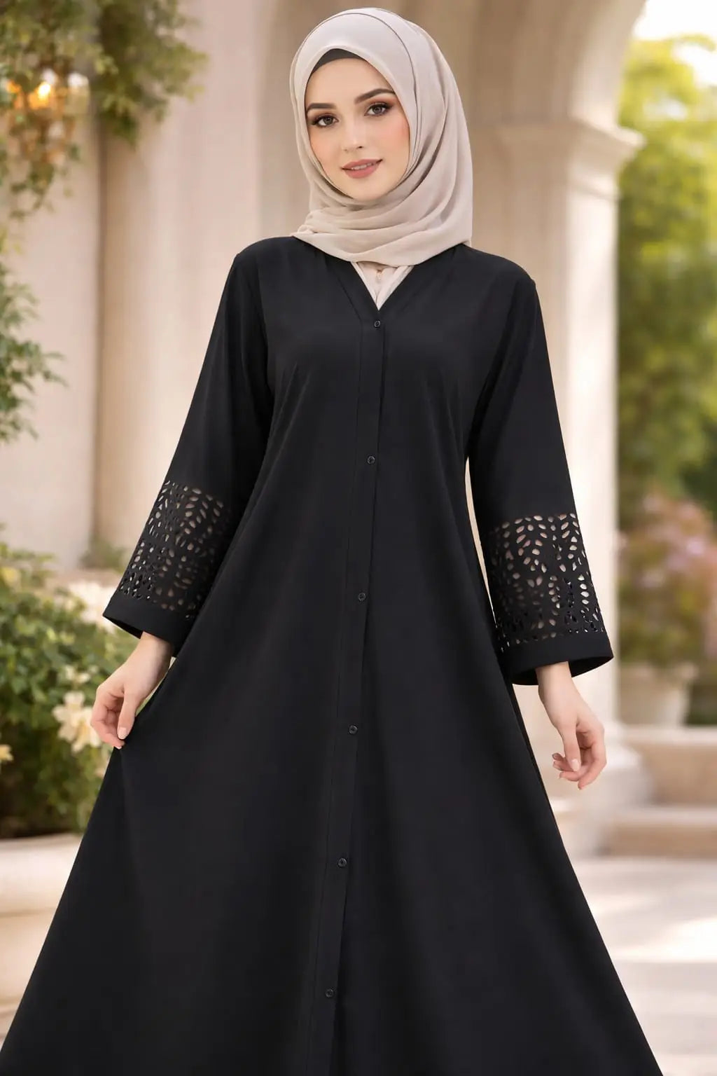 Georgette Plain Full Abaya