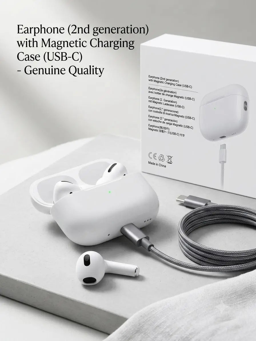Apple AirPods Pro (2nd Generation) with USB-C Charging Case – ANC – White