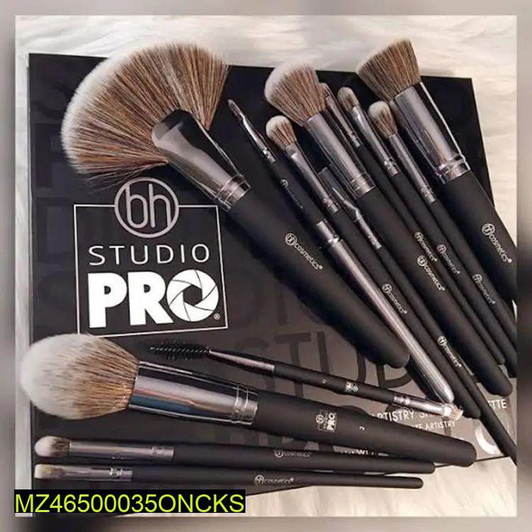 13 Piece Makeup Brush Set Pro Black