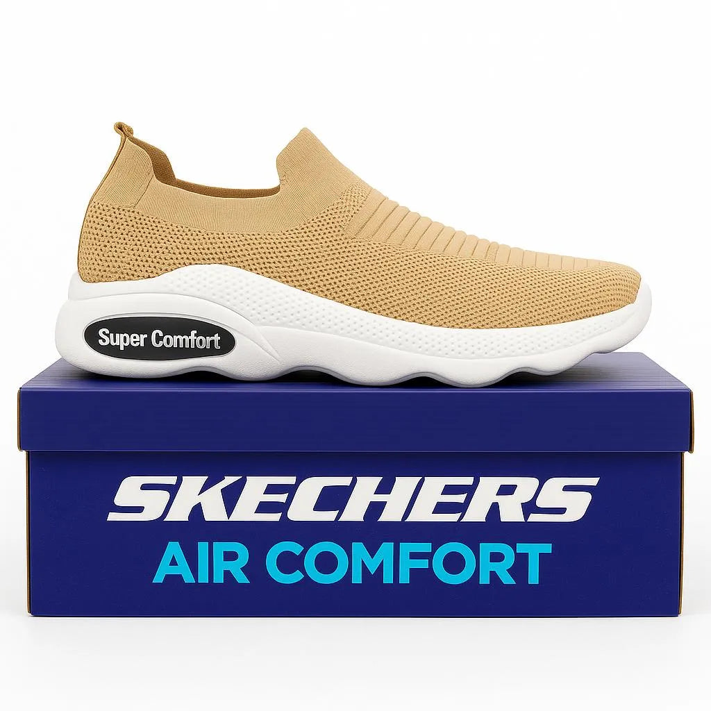 Men's Beige EVA Casual Skechers Sneakers Sizes 39-45