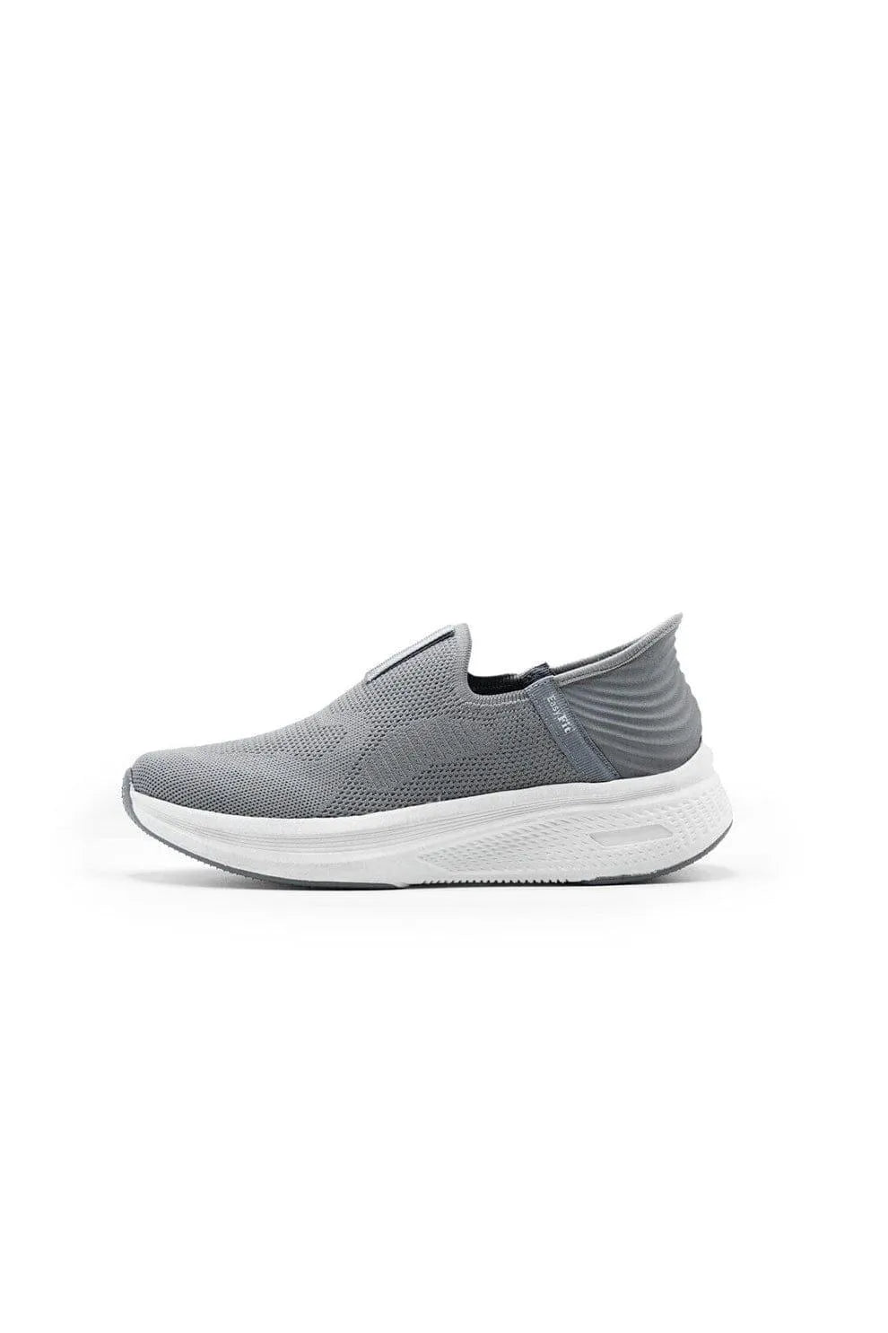 Grey Slip-On Casual Sneakers with EVA Sole