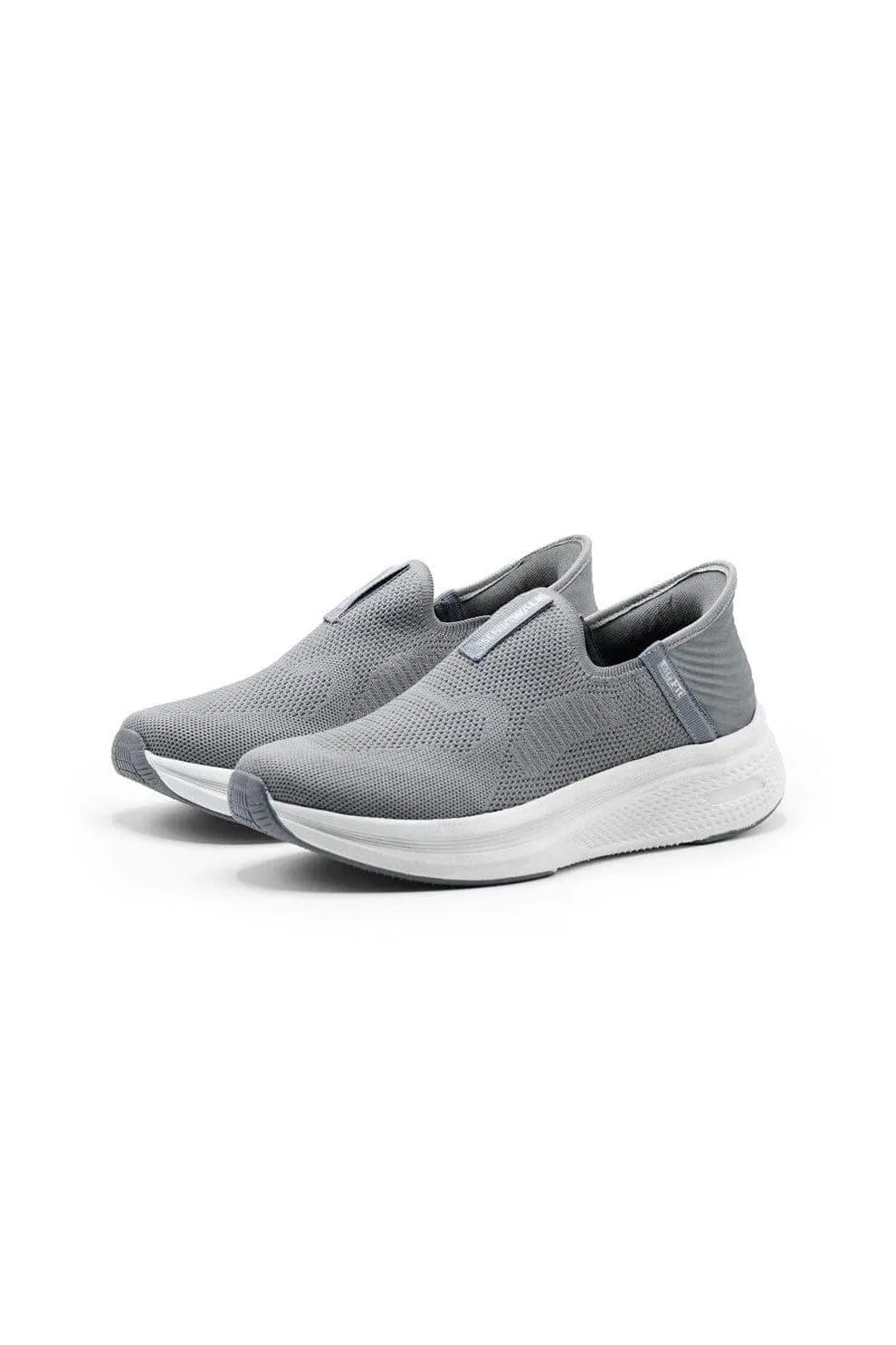 Grey Slip-On Casual Sneakers with EVA Sole