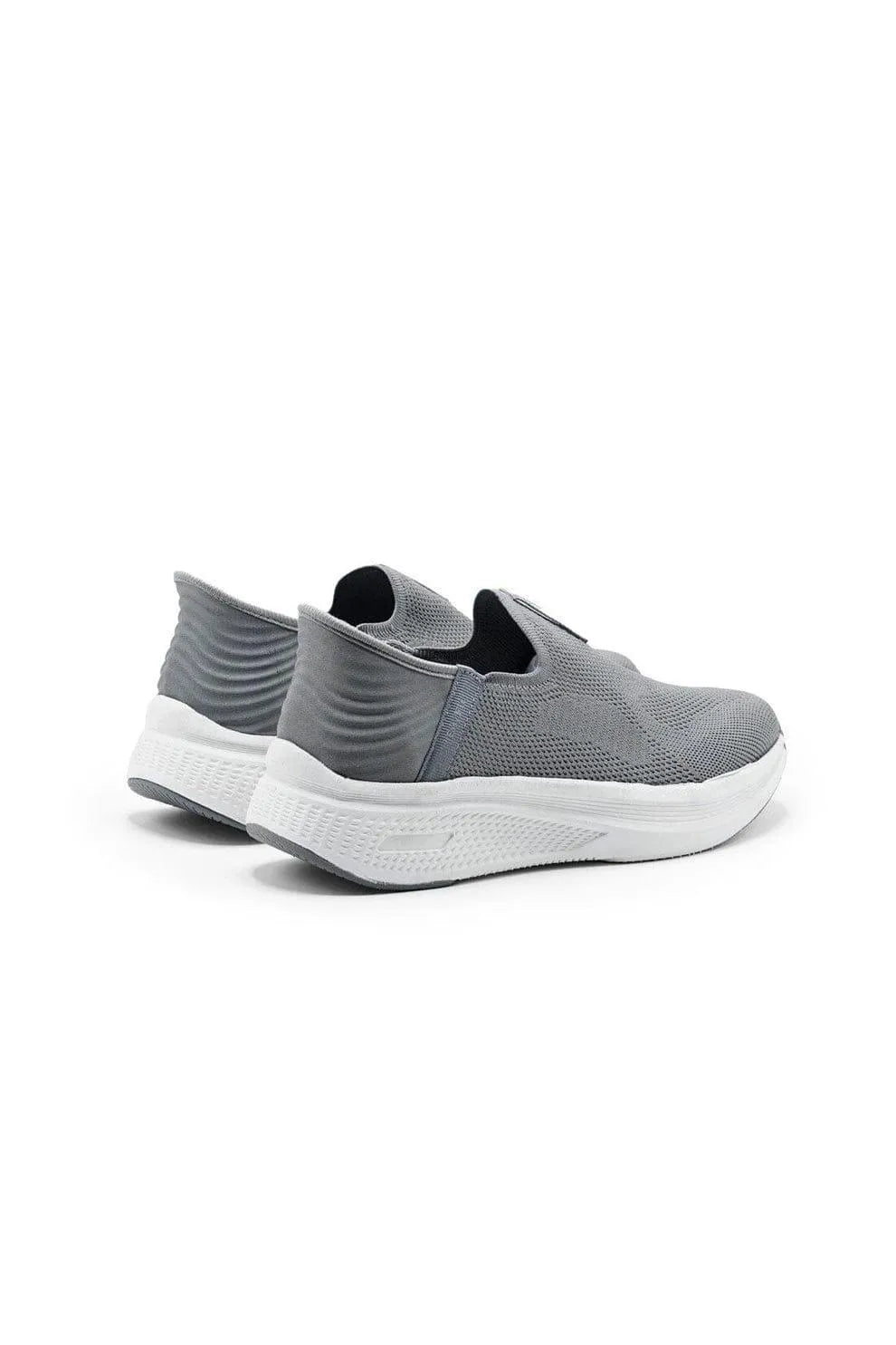 Grey Slip-On Casual Sneakers with EVA Sole