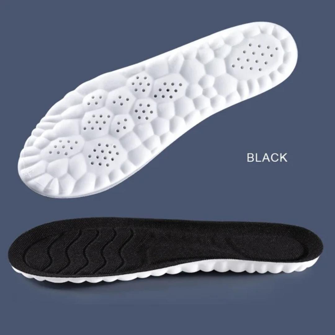 Black 4D Nano Antibacterial Insoles for Men Women
