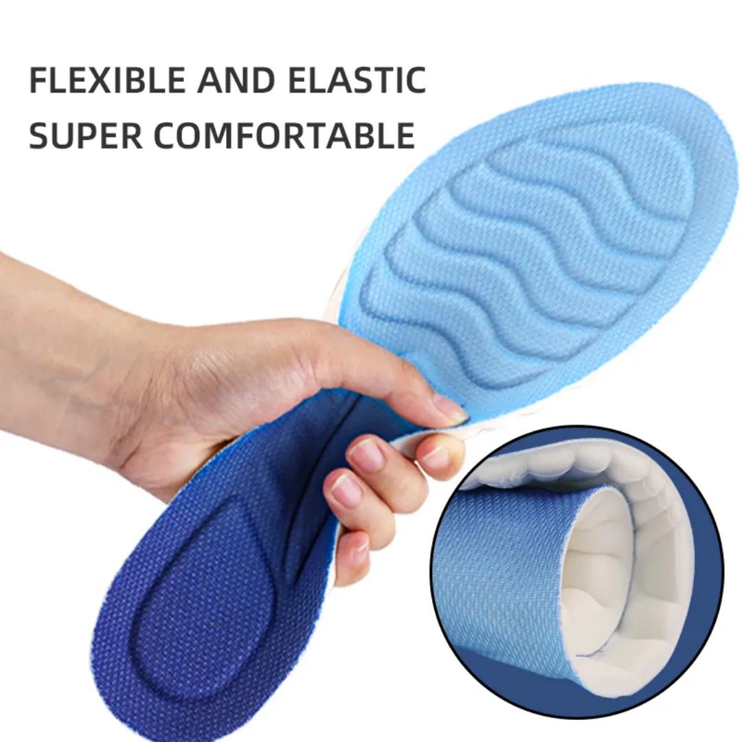 Black 4D Nano Antibacterial Insoles for Men Women
