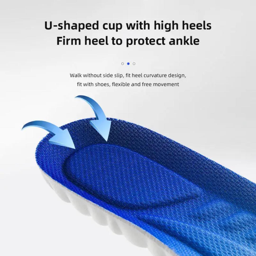Black 4D Nano Antibacterial Insoles for Men Women