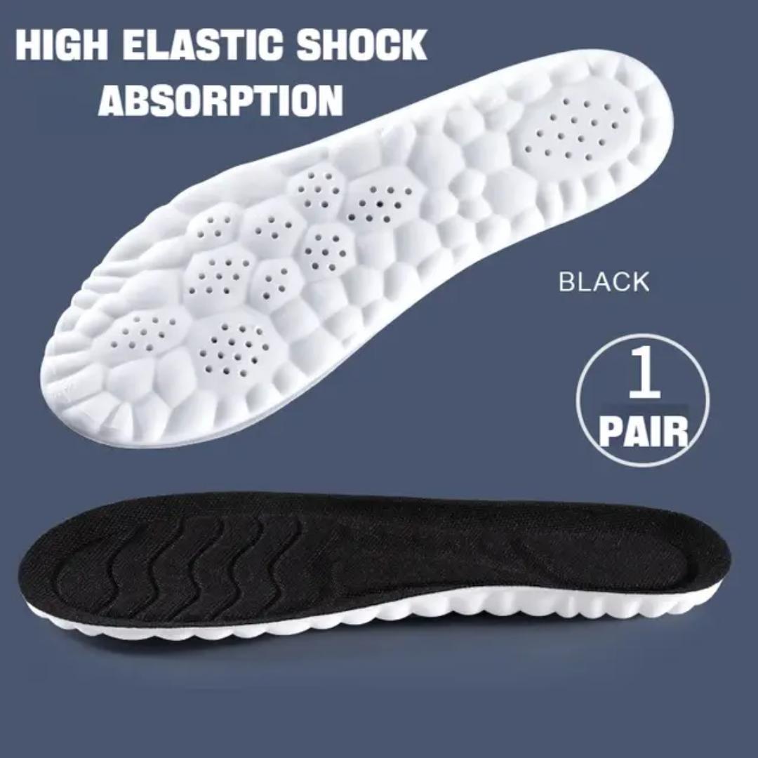 Black 4D Nano Antibacterial Insoles for Men Women