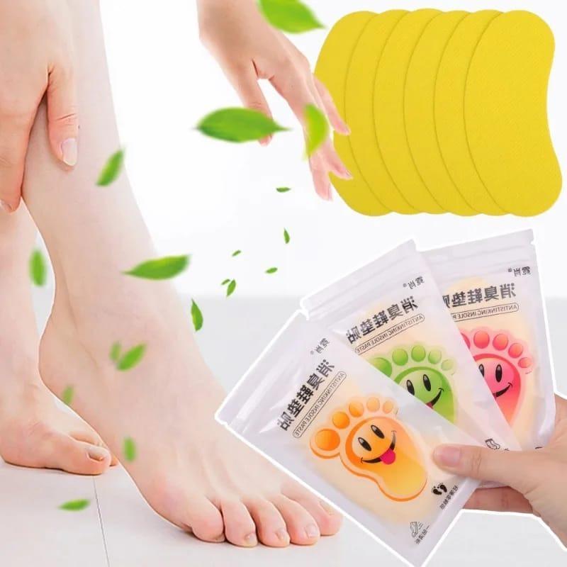 10 Pcs Lemon Scented Foot Odor Stickers for Shoes
