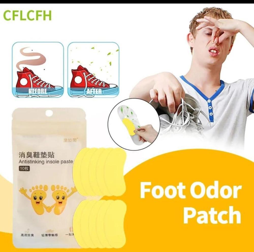 10 Pcs Lemon Scented Foot Odor Stickers for Shoes