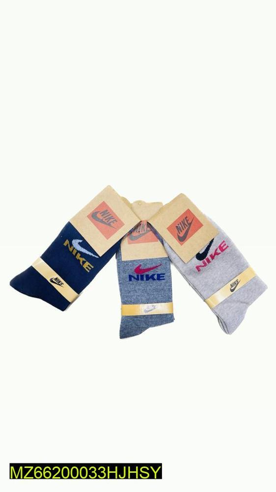 Men Cotton Crew Socks Pack of 3 Nike