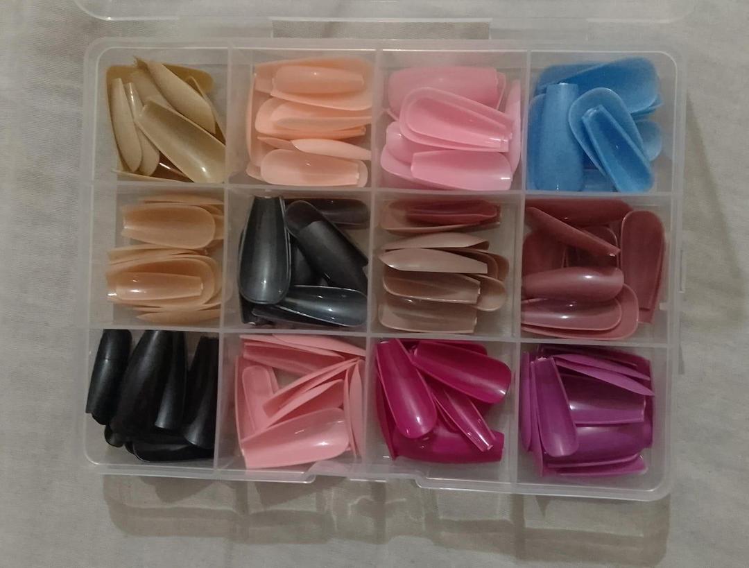 144-Piece ABS Plastic Fake Nails for Pakistani Women