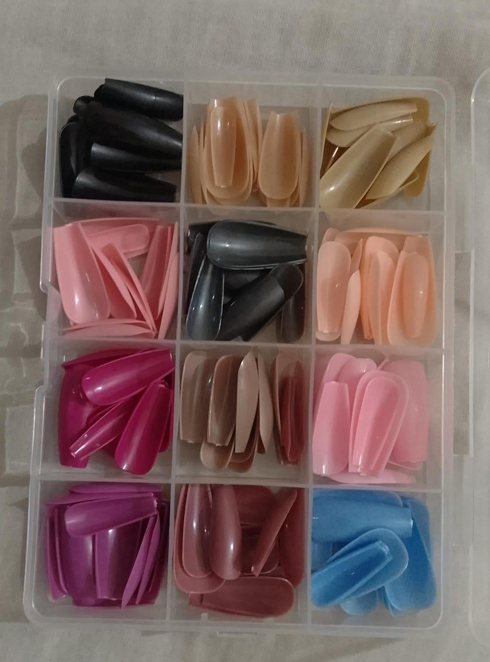 144-Piece ABS Plastic Fake Nails for Pakistani Women