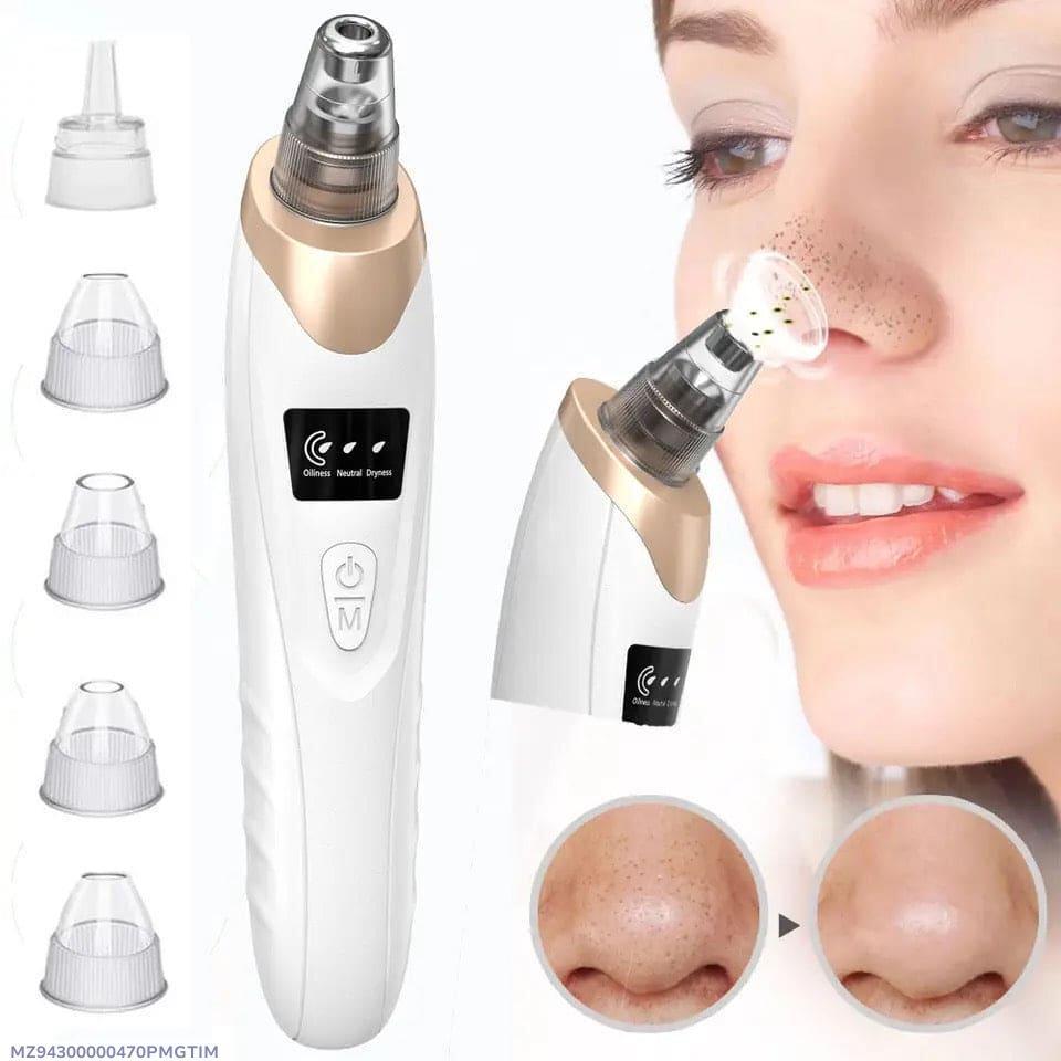 Derma Suction Facial Cleanser Blackhead Remover ABS White Gold