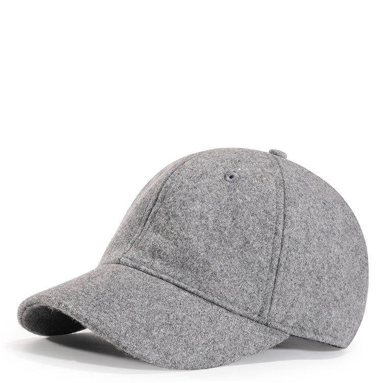 Wool Baseball Cap Black Short Brim Pakistan