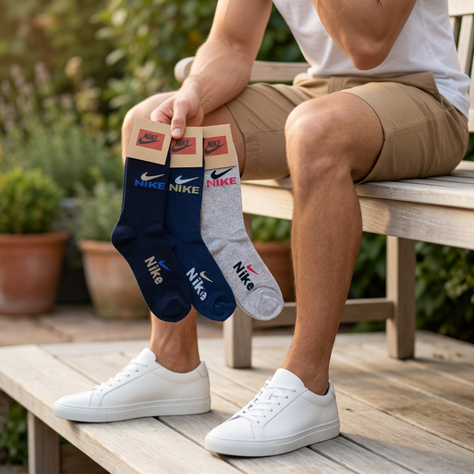 Men Cotton Crew Socks Pack of 3 Nike